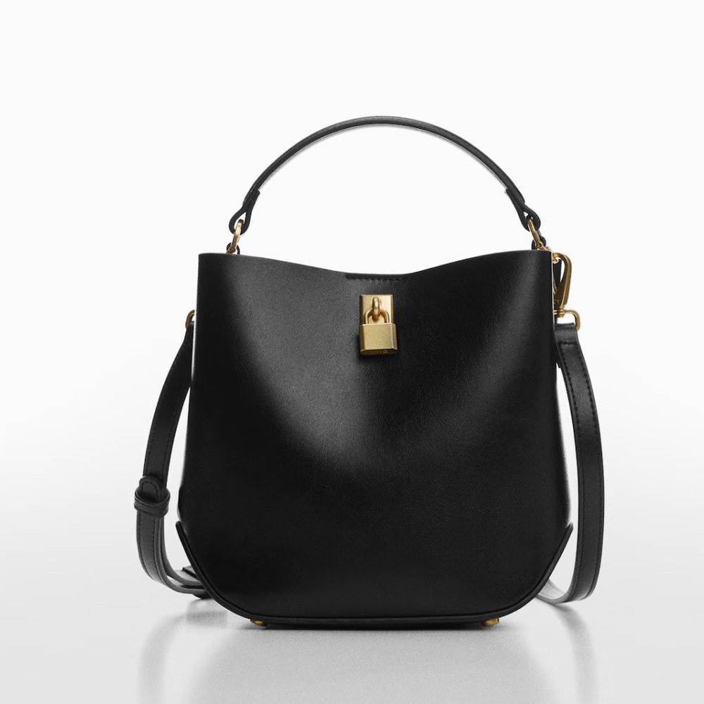 Mango mini shopper with rear padlock